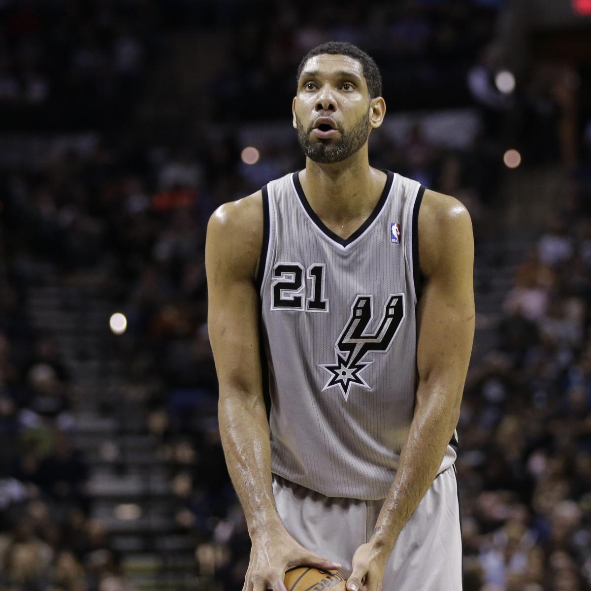 San Antonio's Tim Duncan Close to Passing Iverson for 20th in Career Points | Bleacher ...