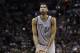 San Antonio Spurs' Tim Duncan during the first half on an NBA basketball game against the Minnesota Timberwolves, Sunday, Jan. 12, 2014, in San Antonio. (AP Photo/Eric Gay)