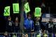SEATTLE, WA - JANUARY 19: Seattle Seahawks fans hold up a sign for Super Bowl XLVIII in the fourth quarter while taking on the San Francisco 49ers during the 2014 NFC Championship at CenturyLink Field on January 19, 2014 in Seattle, Washington. (Photo by Christian Petersen/Getty Images)