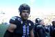 Dec 31, 2013; El Paso, TX, USA; UCLA Bruins linebacker Anthony Barr (11) walks off the field after winning the 2013 Sun Bowl at Sun Bowl Stadium. UCLA defeated Virginia Tech 42-12. Mandatory Credit: Andrew Weber-USA TODAY Sports