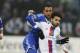 Schalke's Joel Matip, left, and Basel's Mohamed Salah challenge for the ball during the Champions League group E soccer match between FC Schalke 04 and FC Basel in Gelsenkirchen, Germany, Wednesday, Dec.11,2013. (AP Photo/Frank Augstein)