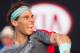 Jan 22, 2014; Melbourne, AUSTRALIA; Rafael Nadal (ESP) celebrates after his match against Grigor Dimitrov (BUL) on day ten of the 2014 Australian Open at Melbourne Park. Mandatory Credit: Matthias Hauer/GEPA via USA TODAY Sports