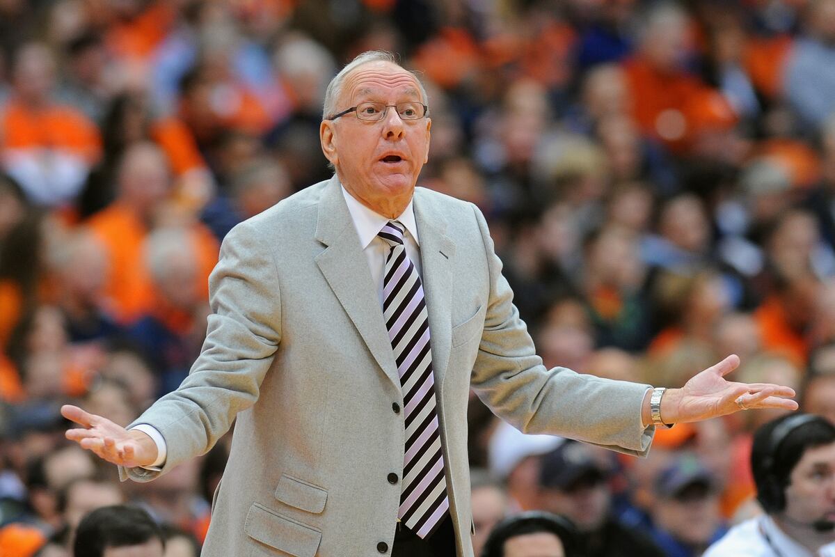 Syracuse Head Coach Jim Boeheim Caught Picking Nose on