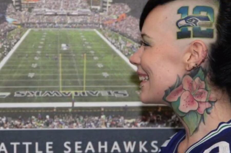 Seattle Seahawks Fan Shaves Hair Gets 12th Man Tattoo On Head Bleacher Report Latest News Videos And Highlights