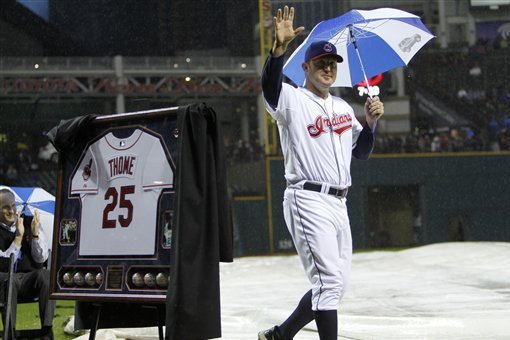 Indians to unveil statue of Thome on Aug. 2