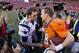 DENVER, CO - JANUARY 19: Tom Brady #12 of the New England Patriots congratulates Peyton Manning #18 of the Denver Broncos after the Broncos defeated the Patriots 26 to 16 during the AFC Championship game at Sports Authority Field at Mile High on January 19, 2014 in Denver, Colorado. (Photo by Kevin C. Cox/Getty Images)