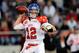 MOBILE, AL - JANUARY 25: David Fales #12 of the South squad drops back to pass against the North squad during the Reese's Senior Bowl at Ladd-Peebles Stadium on January 25, 2014 in Mobile, Alabama. The South defeated the North 20-10. (Photo by Stacy Revere/Getty Images)