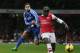 Bacary Sagna gets the better of Chelsea's Eden Hazard.