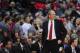 COLUMBUS, OH - JANUARY 12: Head coach Thad Matta of the Ohio State Buckeyes looks on during the game against the Iowa Hawkeyes on January 12, 2014 at Value City Arena in Columbus, Ohio. Ohio State lost by a final score of 84-74. (Photo by Ryan Young/Getty Images)
