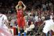SMU's Nic Moore (11) shoots a basket during the second half of an NCAA college basketball game in Fayetteville, Ark., Monday, Nov. 18, 2013. Arkansas won 89-78. (AP Photo/Sarah Bentham)