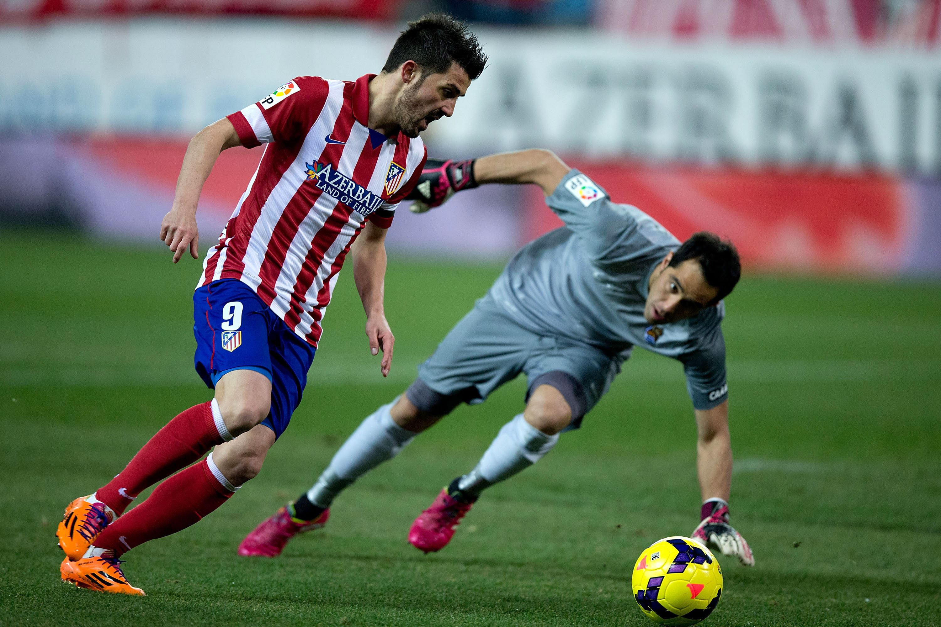 GIF: David Villa Scores for Atletico Madrid vs. Real ...