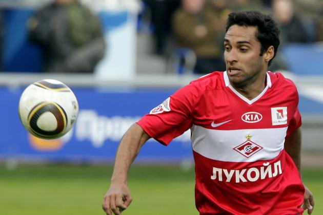 RAMENSKOE, RUSSIA - APRIL 18: Ibson of FC Spartak Moscow in action during the Russian Football League Championship match between FC Saturn Moscow Oblast and FC Spartak Moscow at the Saturn Stadium on April 18, 2010 in Ramenskoe, Russia.  (Photo by Dmitry Korotayev/Epsilon/Getty Images)