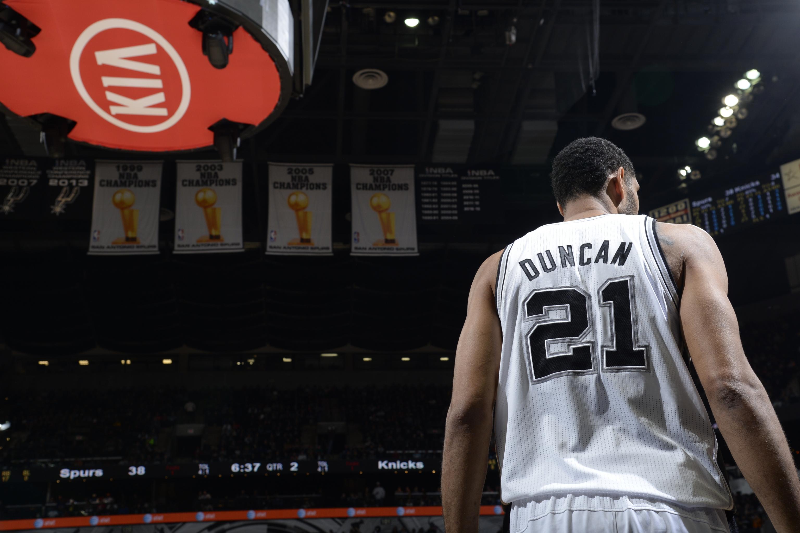 More details about Tim Duncan's jersey retirement - Pounding The Rock