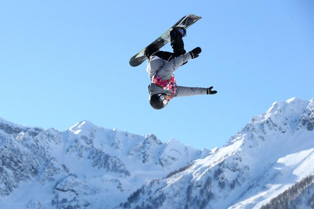 SOCHI, RUSSIA - FEBRUARY 06:  Mathias Weissenbacher of Austria competes in the Men's Slopestyle Qualification during the Sochi 2014 Winter Olympics at Rosa Khutor Extreme Park on February 6, 2014 in Sochi, Russia.  (Photo by Cameron Spencer/Getty Images)
