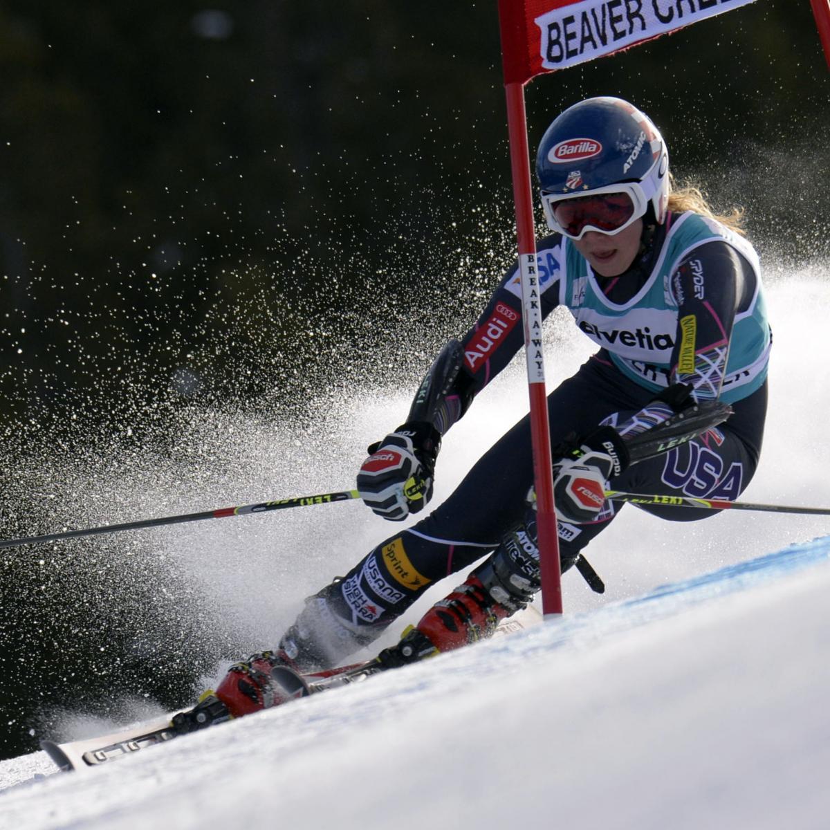 Alpine Skiing Complete Men's and Women's Olympics Schedule Bleacher