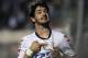 Brazil's Corinthians' Alexandre Pato celebrates after scoring against Mexico's Tijuana during a Copa Libertadores soccer match in Sao Paulo, Brazil, Wednesday, March 13, 2013. (AP Photo/Andre Penner)