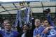 LONDON - MAY 07: (L-R) Frank Lampard, Jose Mourinho, John Terry and Paulo Ferreira hold the trophy after receiving the Barclays Premiership Trophy at Stamford Bridge on May 7, 2005 in London, England. (Photo by Ben Radford/Getty Images)