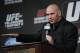 May 25, 2013; Las Vegas, NV, USA; UFC president Dana White speaks to media following UFC 160 at the MGM Grand Garden Arena. Mandatory Credit: Gary A. Vasquez-USA TODAY Sports