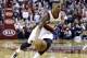 Portland Trail Blazers guard Damian Lillard is shown during the second half of an NBA basketball game against the Toronto Raptors in Portland, Ore., Saturday, Feb. 1, 2014.(AP Photo/Don Ryan)