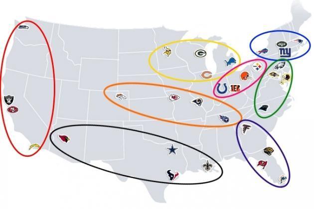 Football divisions  Nfl divisions, Nfl, Nfc north