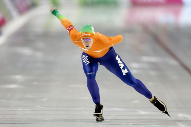 SALT LAKE CITY, UT - NOVEMBER 16: Ireen Wust of the Netherlands skates in the ladies 1,500 meter during the Essent ISU Long Track World Cup at the Utah Olympic Oval on November 16, 2013 in Salt Lake City, Utah. (Photo by Matthew Stockman/Getty Images)