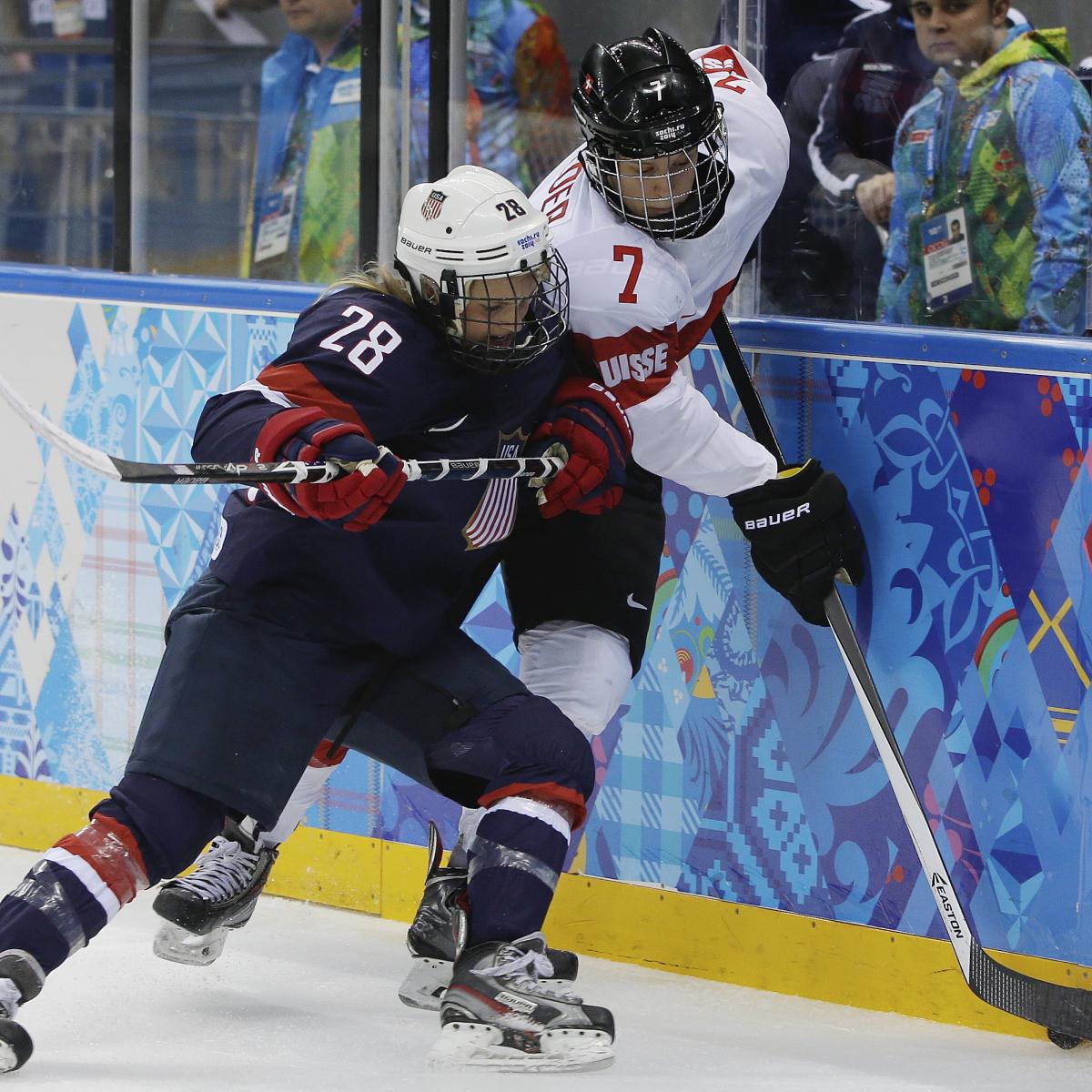 Watch the United States women's hockey team brawl with Canada