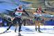CHAUX-NEUVE, FRANCE - JANUARY 12: (FRANCE OUT) Bill Demong of the USA competes, Eric Frenzel of Germany takes 3rd place, competes during the FIS Nordic Combined World Cup Team Sprint on January 12, 2014 in Chaux-Neuve, France. (Photo by Vianney Thibaut/Agence Zoom/Getty Images)