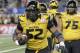 Missouri defensive lineman Michael Sam (52) warms up before the Cotton Bowl NCAA college football game against Oklahoma State, Friday, Jan. 3, 2014, in Arlington, Texas. (AP Photo/Tim Sharp)