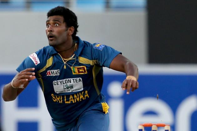 DUBAI, UNITED ARAB EMIRATES - DECEMBER 20:  Thisara Perera of Sri Lanka bowls during the second One-Day International (ODI ) match between Sri Lanka and Pakistan at the Dubai Sports City Cricket Stadium on December 20, 2013 in Dubai, United Arab Emirates.  (Photo by Francois Nel/Getty Images)
