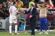 DONETSK, UKRAINE - JUNE 19: John Terry of England shakes hands with Manager Roy Hodgson of England during the UEFA EURO 2012 group D match between England and Ukraine at Donbass Arena on June 19, 2012 in Donetsk, Ukraine. (Photo by Alex Livesey/Getty Images)