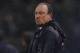 Napoli coach Rafael Benitez reacts after AS Roma forward Gervinho of Ivory Coast scored the decisive goal during an Italian Cup, semifinal first leg match, between AS Roma and Napoli at Rome's Olympic stadium, Wednesday, Feb. 5, 2014. Roma won 3 - 2. (AP Photo/Alessandra Tarantino)