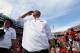 COLUMBUS, OH - SEPTEMBER 15: Head Coach Urban Meyer of the Ohio State Buckeyes salutes the students after Ohio State defeated the California Golden Bears 35-28 at Ohio Stadium on September 15, 2012 in Columbus, Ohio. (Photo by Jamie Sabau/Getty Images)