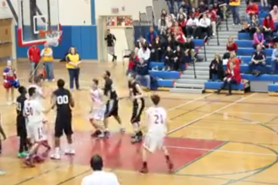 Fairport Basketball Player Accidentally Makes Basket Off Of Header