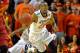 Oklahoma State wing Markel Brown drives the ball down court during an NCAA college basketball game in Stillwater, Okla., Monday, Feb. 3, 2014. (AP Photo/Brody Schmidt)
