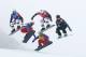 SOCHI, RUSSIA - FEBRUARY 18: Hanno Douschan of Austria (white bib), Luca Matteotti of Italy (blue bib), Pierre Vaultier of France (green bib), Paul-Henri De Le Rue of France (yellow bib), Omar Visintin of Italy (red bib) and Cameron Bolton of Australia (black bib) compete in the Men's Snowboard Cross Semifinals on day eleven of the 2014 Winter Olympics at Rosa Khutor Extreme Park on February 18, 2014 in Sochi, Russia. (Photo by Cameron Spencer/Getty Images)