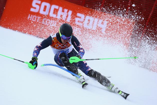 SOCHI, RUSSIA - FEBRUARY 14: Ted Ligety of the United States competes during the Alpine Skiing Men's Super Combined Downhill on day 7 of the Sochi 2014 Winter Olympics at Rosa Khutor Alpine Center on February 14, 2014 in Sochi, Russia. (Photo by Doug Pensinger/Getty Images)