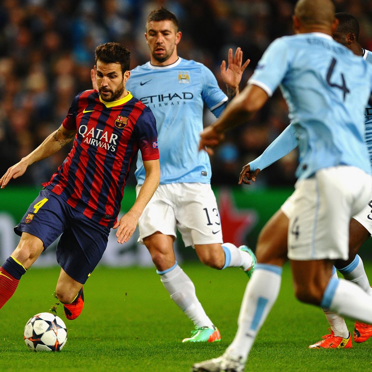 Manchester City vs. Barcelona: Champions League Live Score, Highlights 