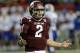 ATLANTA, GA - DECEMBER 31: Quarterback Johnny Manziel #2 of the Texas A&M Aggies argues a call during the the Chick-fil-A Bowl game against the Duke Blue Devils at the Georgia Dome on December 31, 2013 in Atlanta, Georgia. (Photo by Mike Zarrilli/Getty Images)