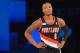 NEW ORLEANS, LA - FEBRUARY 14: Damian Lillard of Team Hill stands on the court during the 2014 BBVA Compass Rising Stars Challenge at the Smoothie King Center on February 14, 2014 in New Orleans, Louisiana. NOTE TO USER: User expressly acknowledges and agrees that, by downloading and/or using this photograph, user is consenting to the terms and conditions of the Getty Images License Agreement. Mandatory Copyright Notice: Copyright 2014 NBAE (Photo by Jesse D. Garrabrant/NBAE via Getty Images)
