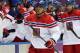 Feb 14, 2014; Sochi, RUSSIA; Czech Republic forward Martin Erat (91) celebrates with teammates after scoring a goal against Latvia in a men's preliminary round ice hockey game during the Sochi 2014 Olympic Winter Games at Bolshoy Ice Dome. Mandatory Credit: Winslow Townson-USA TODAY Sports