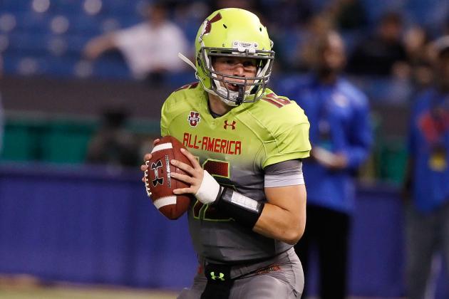 Jan 2, 2014; St. Petersburg, FL, USA; Team Nitro quarterback Rafe Peavey (16) drops back during the second half at Tropicana Field. Team Highlight defeated the Team Nitro 31-21. Mandatory Credit: Kim Klement-USA TODAY Sports