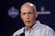 Miami Dolphins head coach Joe Philbin answers a question during a news conference at the NFL football scouting combine in Indianapolis, Thursday, Feb. 20, 2014. (AP Photo/Michael Conroy)