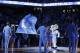 North Carolina's mascot waves a flag prior to an NCAA college basketball game against UNC Greensboro in Chapel Hill, N.C., Saturday, Dec. 7, 2013. (AP Photo/Gerry Broome)