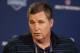 Feb 20, 2014; Indianapolis, IN, USA; Buffalo Bills coach Doug Marrone speaks during a press conference during the 2014 NFL Combine at Lucas Oil Stadium. Mandatory Credit: Brian Spurlock-USA TODAY Sports