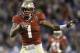 Florida State's Kelvin Benjamin (1) runs for a touchdown after a catch against Duke in the second half of the Atlantic Coast Conference Championship NCAA football game in Charlotte, N.C., Saturday, Dec. 7, 2013. (AP Photo/Bob Leverone)