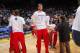 OAKLAND, CA - FEBRUARY 10: Spencer Hawes #00 of the Philadelphia 76ers gets introduced into the starting lineup against the Golden State Warriors on February 10, 2014 at Oracle Arena in Oakland, California. NOTE TO USER: User expressly acknowledges and agrees that, by downloading and or using this photograph, user is consenting to the terms and conditions of Getty Images License Agreement. Mandatory Copyright Notice: Copyright 2014 NBAE (Photo by Rocky Widner/NBAE via Getty Images)
