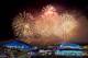 Fireworks explode over Olympic Park at the end of the closing ceremony of the 2014 Winter Olympics, Sunday, Feb. 23, 2014, in Sochi, Russia. (AP Photo/Pavel Golovkin)