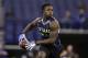 Clemson wide receiver Sammy Watkins makes a catch during a drill at the NFL football scouting combine in Indianapolis, Sunday, Feb. 23, 2014. (AP Photo/Michael Conroy)