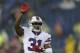 Buffalo Bills safety Jairus Byrd warms up before an NFL football game against the New England Patriots Sunday, Dec. 29, 2013, in Foxborough, Mass. (AP Photo/Steven Senne)