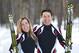 In this photo taken on Monday, Jan. 27, 2014, cross-country skiers Gary and Angelica di Silvestri pose for a photo at the Yellowstone Club in Big Sky, Mont. The American-born man and his Italian-born wife will be representing the tiny Caribbean island nation of Dominica at the Winter Olympics in Sochi next month. The former finance professionals, granted Dominica citizenship for their philanthropic work on the island, are finishing their training in Montana while hastily arranging their own visas, travel logistics and footing the bill for the entire expedition. (AP Photo/Janie Osborne)